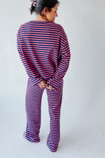 The Kesley Striped Set in Pink + Navy