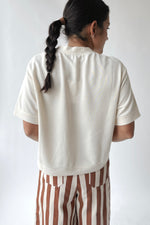 The Quinton Button-Up Blouse in Cream