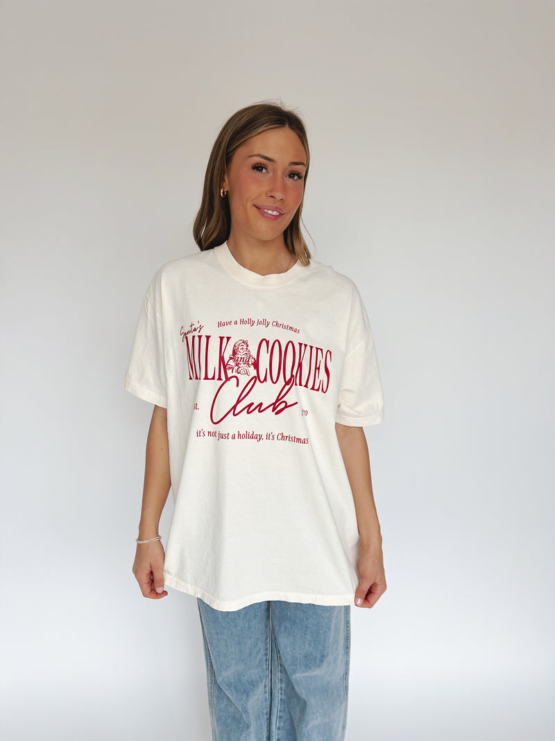 The Milk + Cookies Club Tee in Cream (Ships in 1-2 weeks)