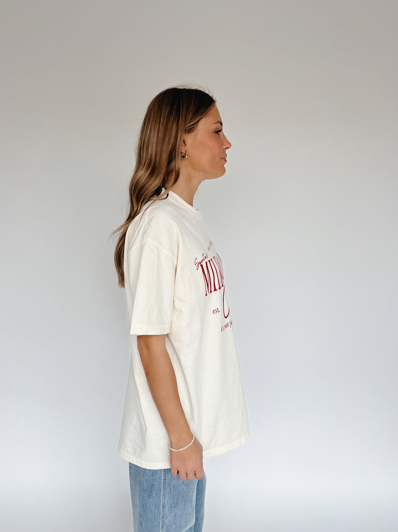 The Milk + Cookies Club Tee in Cream (Ships in 1-2 weeks)