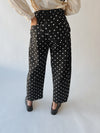 The Clausen Polka Dot Pant in Black Combo