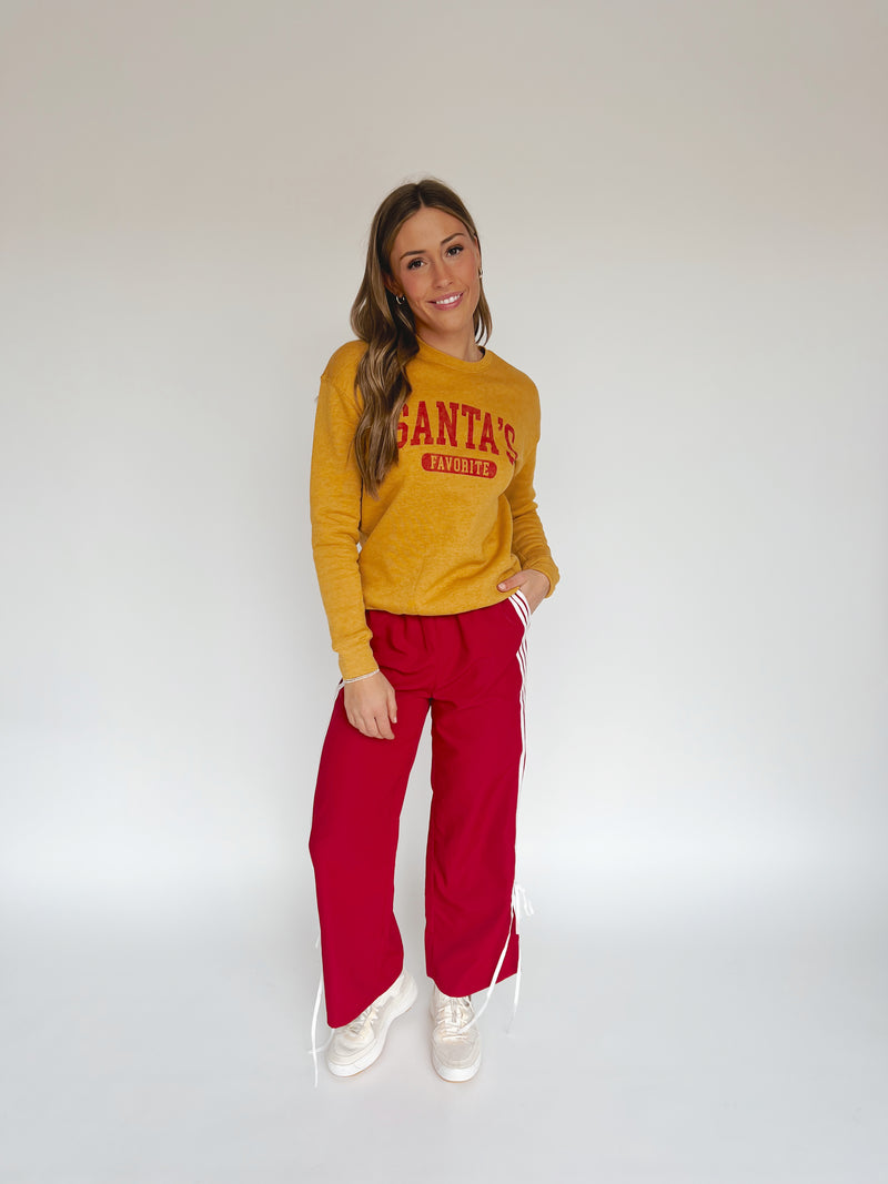 The Santa's Favorite Crewneck in Mustard