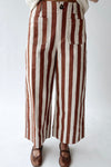 The Neely Pocket Detail Pant in Brick Stripe