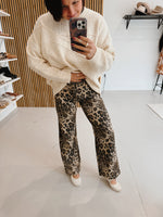 The Foskey Straight Leg Pant in Leopard