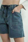 The Templin Barrel Denim Short in Medium Wash (PRE-ORDER: SHIPS IN 1-2 WEEKS)