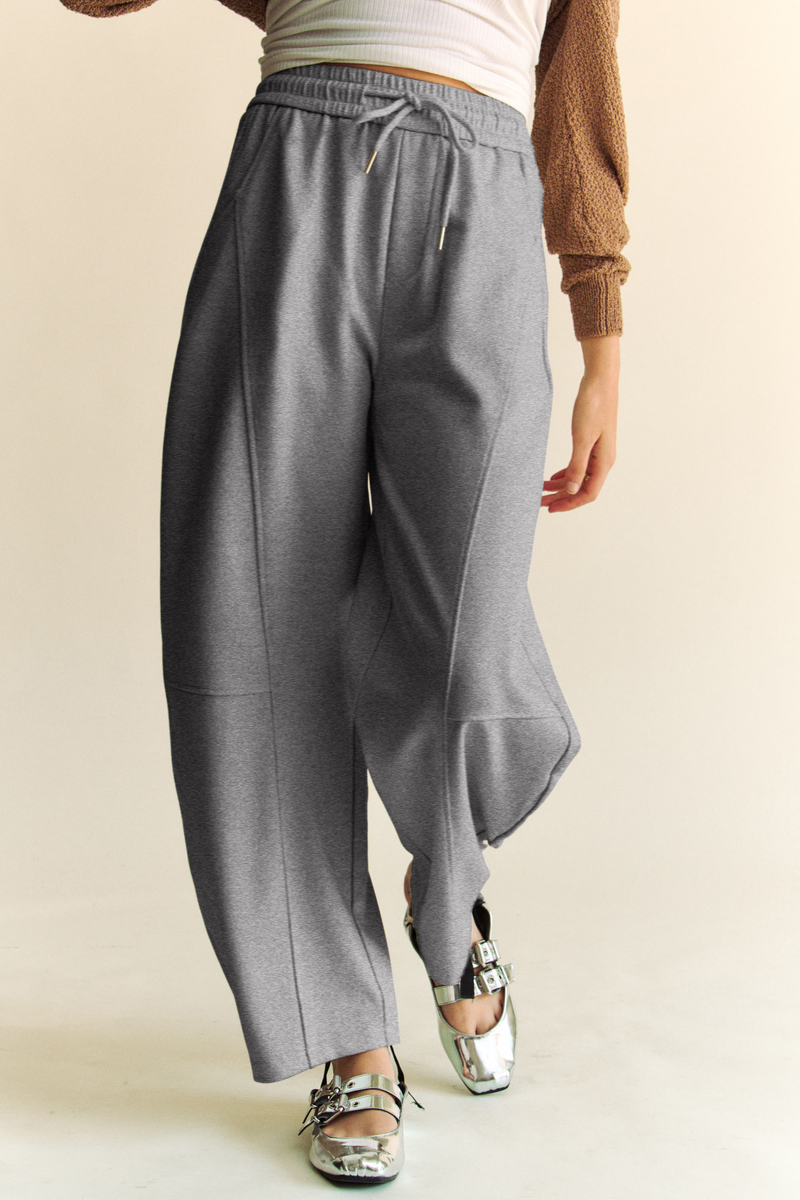The Gallimore Barrel Pant in Grey