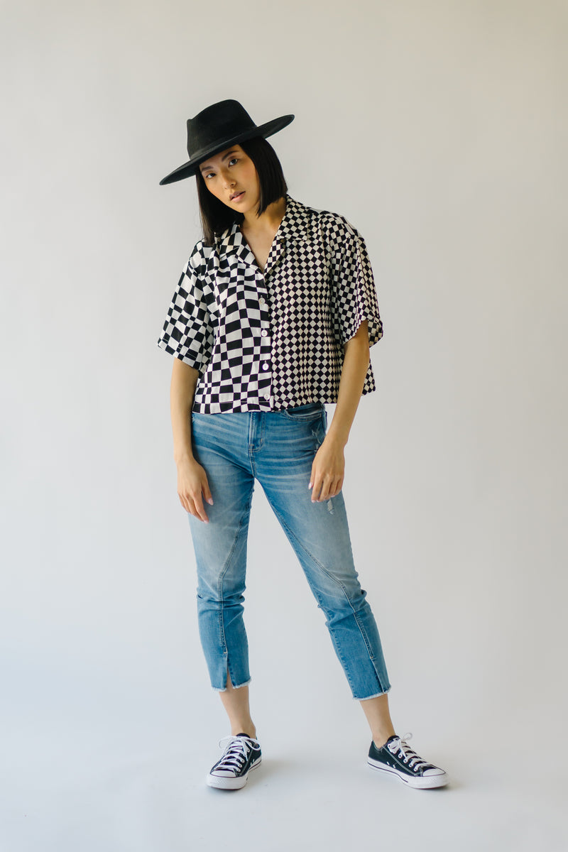 The Rieger Checkered Button-Up in Black + White