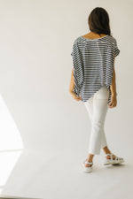 Free People: Striped Angel Tee in Navy Combo
