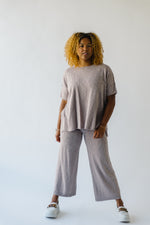 The Kibler Oversized Slouchy Tee in Light Mocha