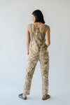 The Barrington Zipper Detail Jumpsuit in Taupe Combo