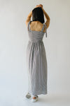 The Alisa Tie Detail Tank Dress in Black