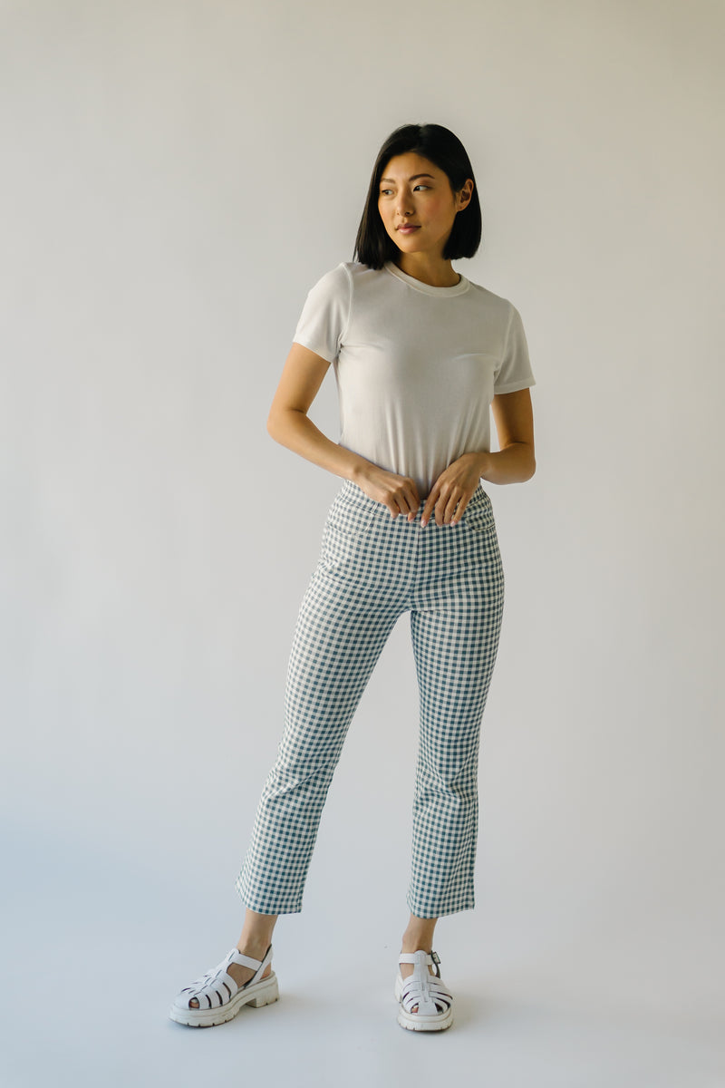 The Tuckerman Checkered Trouser in Denim