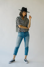 The Rieger Checkered Button-Up in Black + White