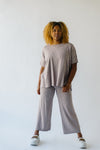 The Swifton Relaxed Wide Leg Pant in Light Mocha