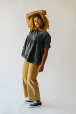 The Caraway Corduroy Cropped Pant in Sand