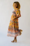 The Gilson Ruffle Detail Dress in Mustard