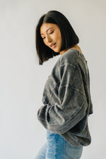 The Griffith Reversible Pullover in Charcoal