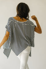 Free People: Striped Angel Tee in Navy Combo