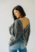 The Griffith Reversible Pullover in Charcoal