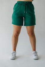The Roswell Drawstring Shorts in Washed Green