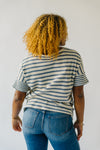 The Harrisburg Pocket Detail Tee in Denim Stripe