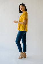The McBride Embroidered Blouse in Sundial