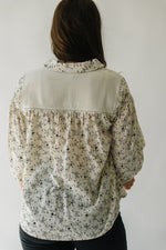 The Barclay Floral Blouse in Eggshell