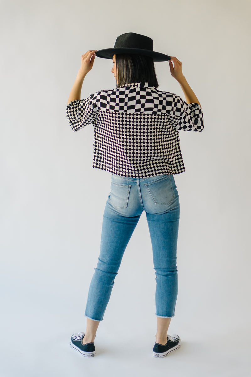 The Rieger Checkered Button-Up in Black + White