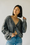 The Griffith Reversible Pullover in Charcoal
