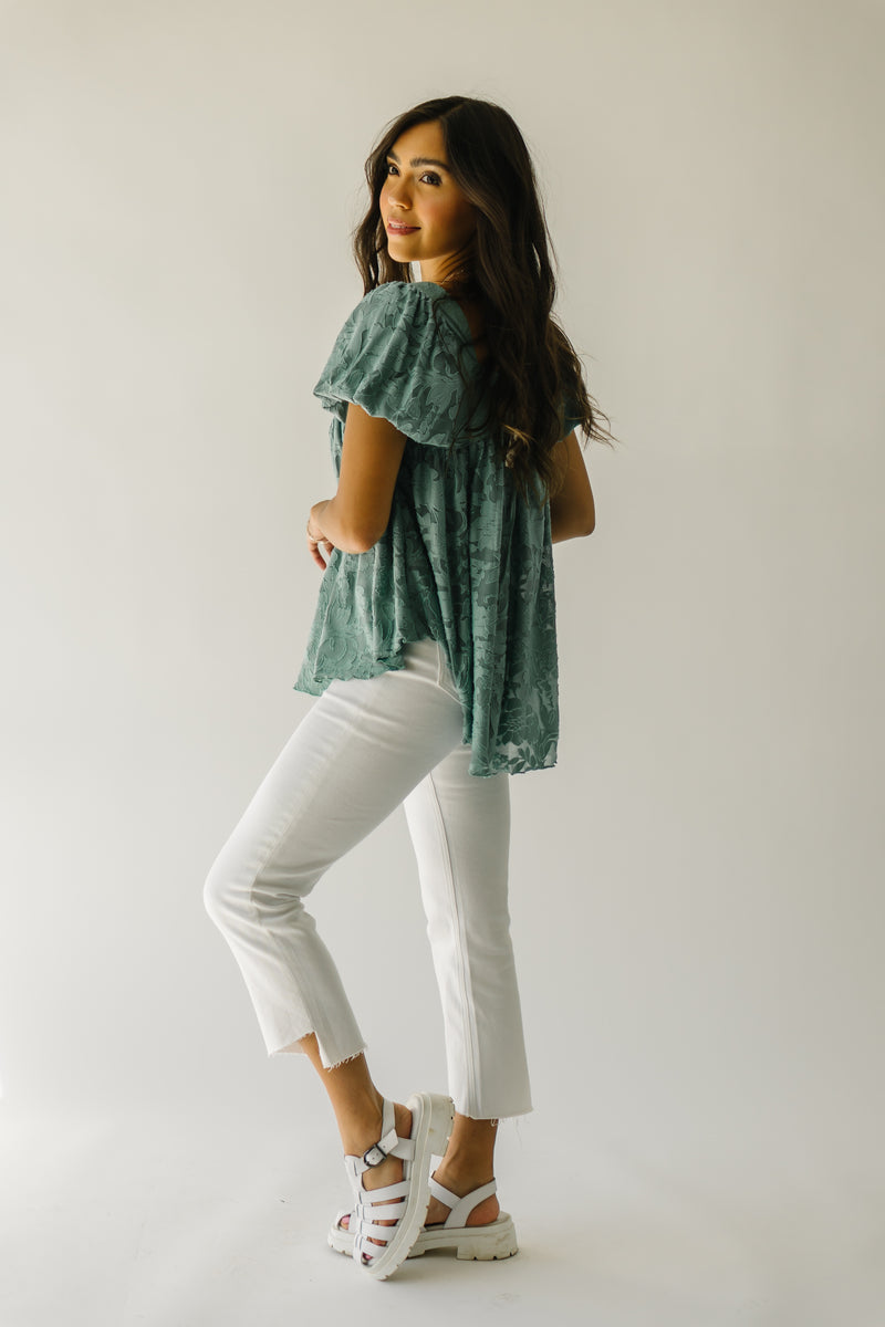Free People: Sunrise to Sunset Top in Malachite