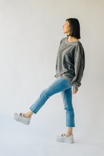 The Griffith Reversible Pullover in Charcoal