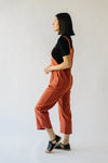 The Charleston Cropped Jumpsuit in Rust