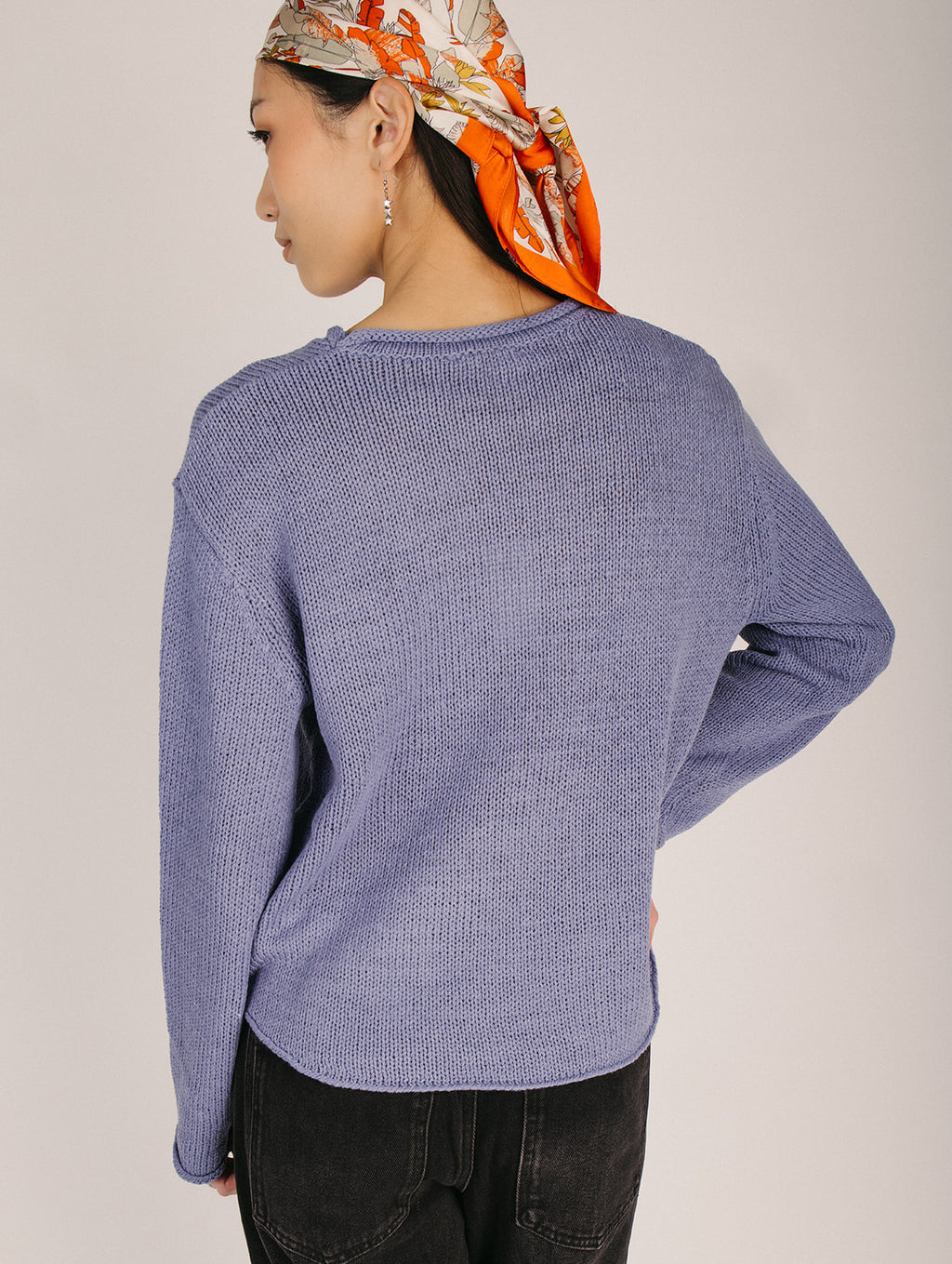 The Lockney Swan Knit Sweater in Dusty Blue – Piper & Scoot