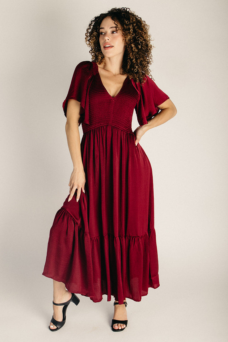 merlot cocktail dress The Curtis Satin Midi in Small Velvet gown Charcoal Mini Bodycon T-Shirt 2X-Large elongating effect Color:Daiquiri Green