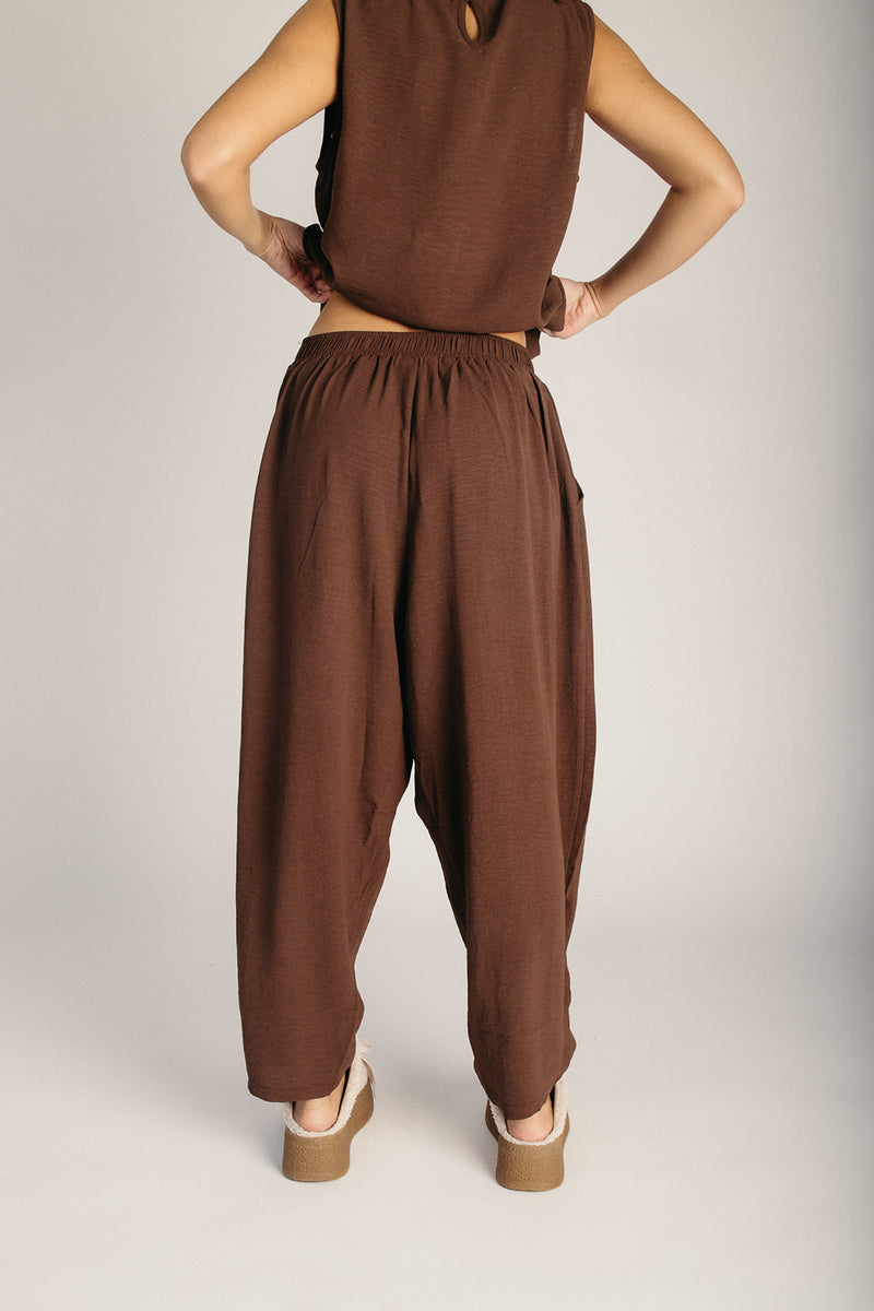 The Loftus Woven Lounge Set in Chocolate Brown – Piper & Scoot