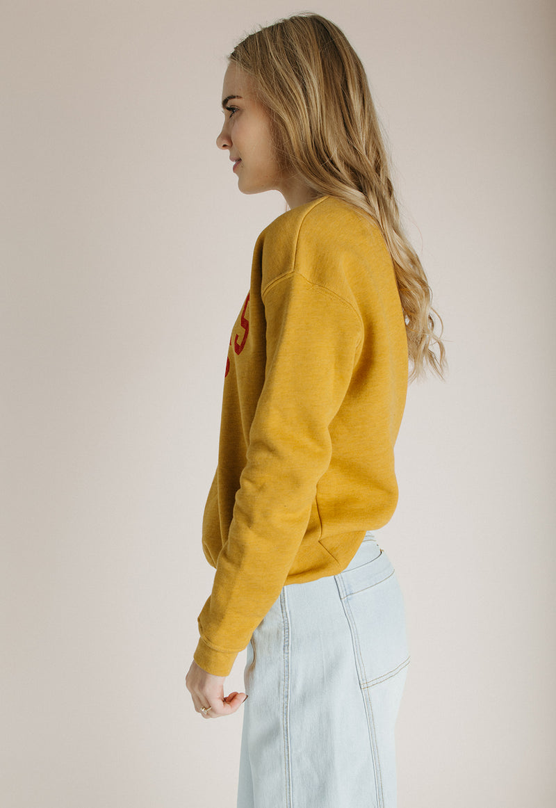 The Santa's Favorite Crewneck in Mustard