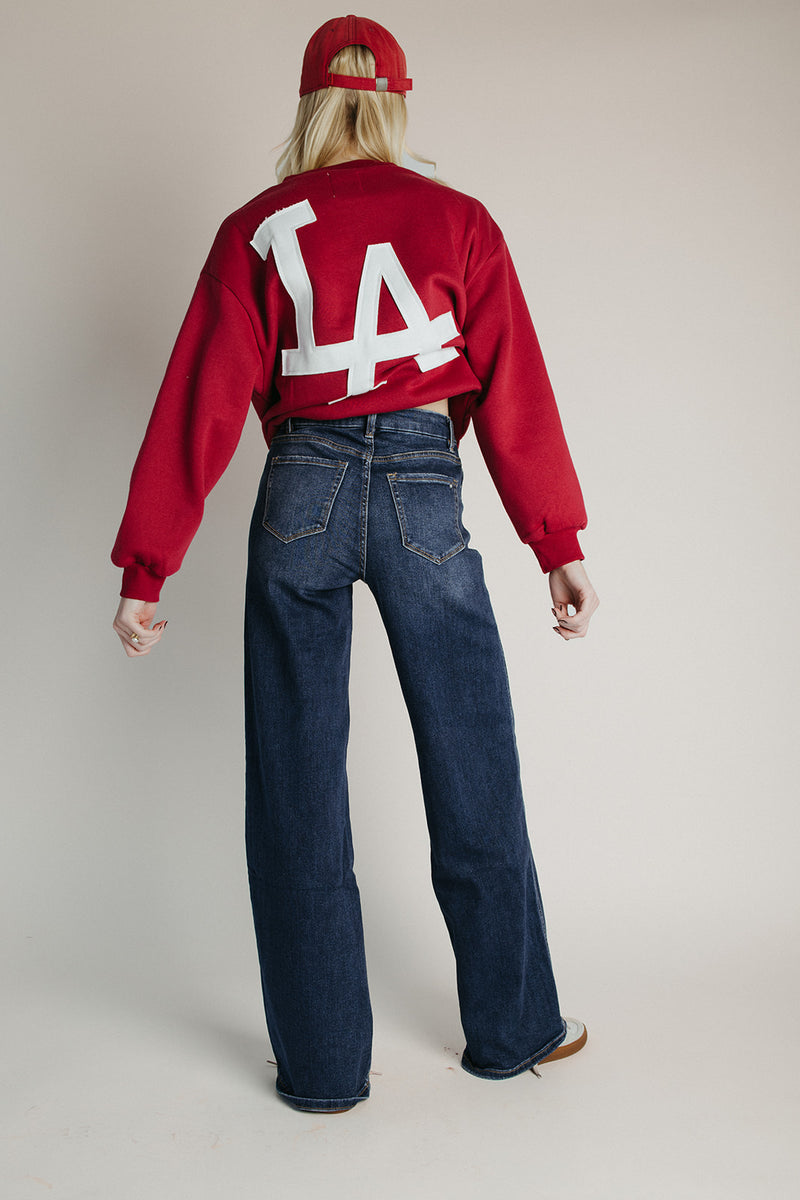 The Lawson High Rise Skater Jean in Indigo Dye