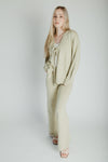 The Timo Knit Cardigan Set in Sage