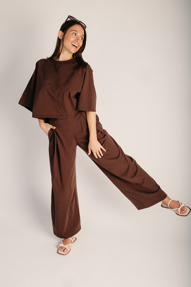 The Senyard Pleated Pant in Chocolate – Piper & Scoot