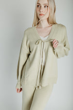 The Timo Knit Cardigan Set in Sage