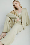 The Timo Knit Cardigan Set in Sage