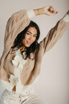 The Winquist Knit Bow Detail Cardigan in Mocha