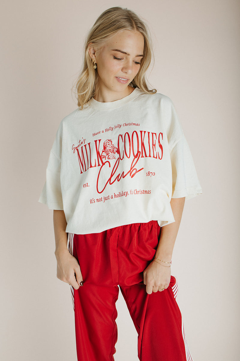 The Milk + Cookies Club Tee in Cream (Ships in 2-3 weeks)