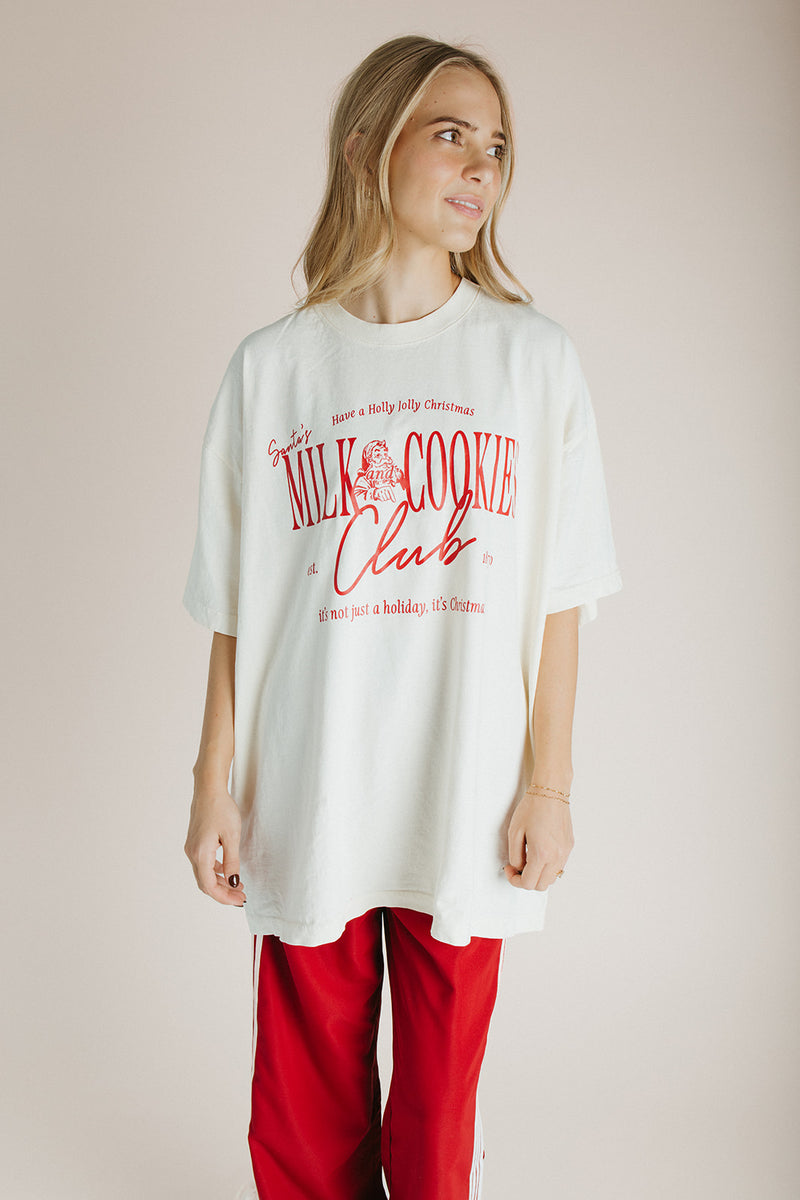 The Milk + Cookies Club Tee in Cream (Ships in 2-3 weeks)