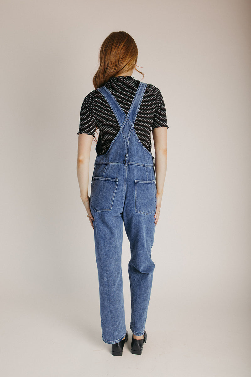 The Neville Denim Overall in Medium Wash