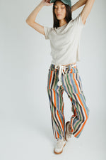 The Wallin Belted Pant in Striped Multi