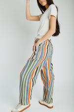 The Wallin Belted Pant in Striped Multi