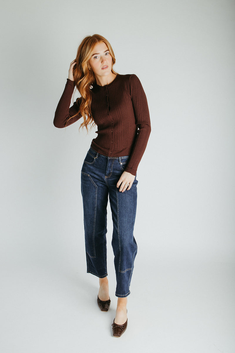 The Lorin Straight Barrel Jean in Navy