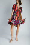 The Fernley Patterned Maxi Dress in Pine Harvest