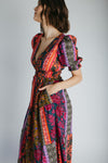 The Fernley Patterned Maxi Dress in Pine Harvest